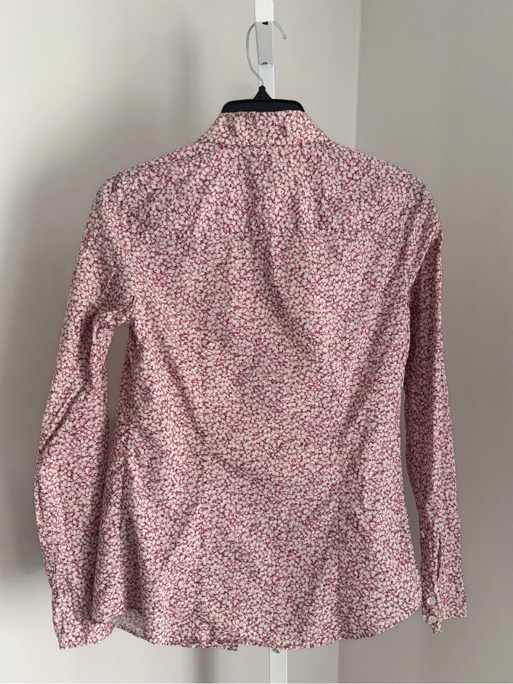 J. Crew Liberty Print Pink and White Floral Button-Up Shirt Size 00 Classic